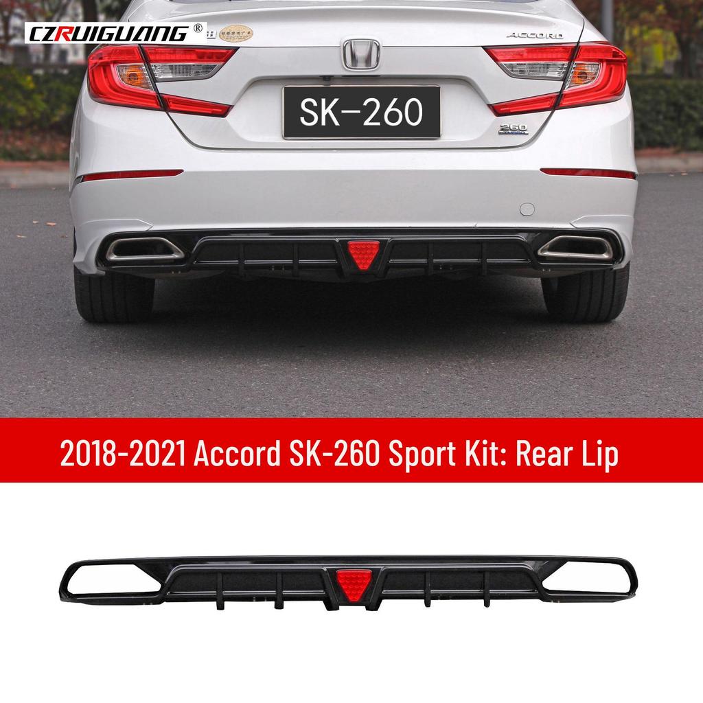 18-21 Accord Inspire SK-260 Kit: Front Lip, Rear Spoiler, Side Skirts, Rear Diffuser.