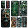 Vintage Totem Painting Phone Case Cover for iPhone 17 16 15 14 13 12 Pro Max 11 Pro Max 17 AIR Plus Shockproof Soft TPU Shell