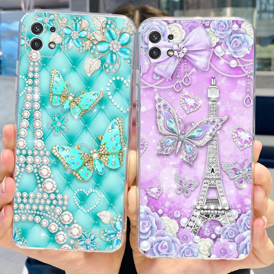 Stylish Phone Case For Samsung Galaxy A22 5G A22S A22 4G Transparent TPU Soft Silicone Back Cover For Samsung A22 A225F A226B