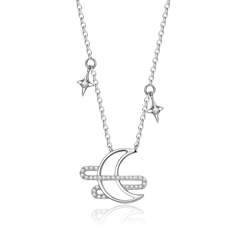 

Танциз S925 стерлингового серебра Роскошное индивидуальное ожерелье с подвеской женское классическое ожерелье прилива серебряный