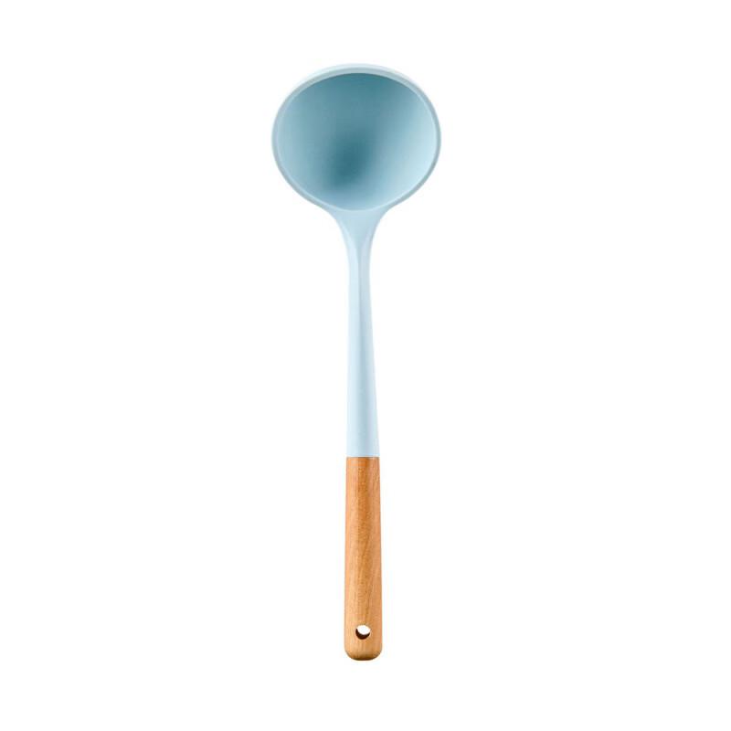 Oeny Wooden Handle Silicone Kitchen Utensil Set (3-Piece)