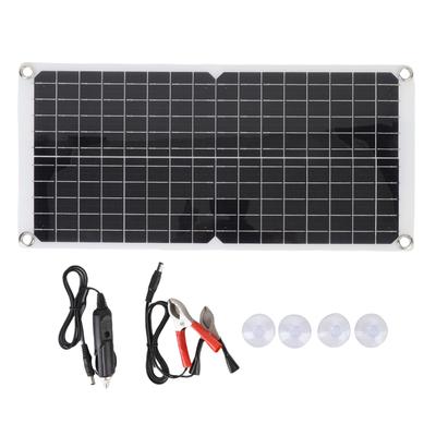 Monokrystaliczny Panel Baterii Słonecznej Zestaw Elastyczny 17W 18V 0.94A z Portem USB do Kempingu Samochodu Łodzi