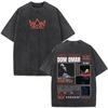 Rapper Don Omar The Last King Tour 2026 Stampa Vintage Lavata T-shirt Uomo Donna Moda T-shirt Leggere Traspiranti e Comode