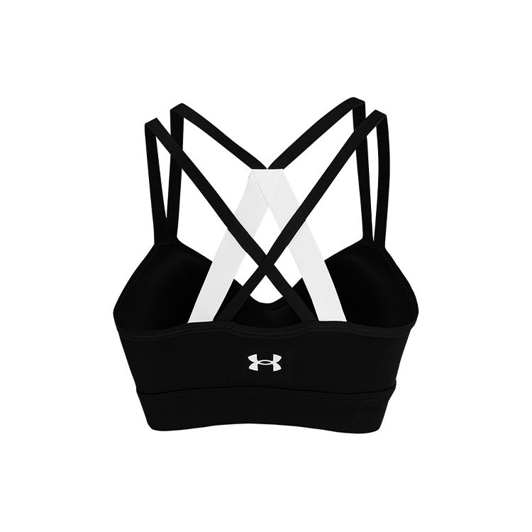 Under Armour Dfo Heatgear® Logo Print Color Block Medium Intensity Sports Bra Women Underwear Black 1362370-001