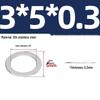 304 Stainless Steel Ultra-Thin Flat Washers - Available in Thickness: 0.1mm, 0.2mm, 0.3mm, 0.5mm