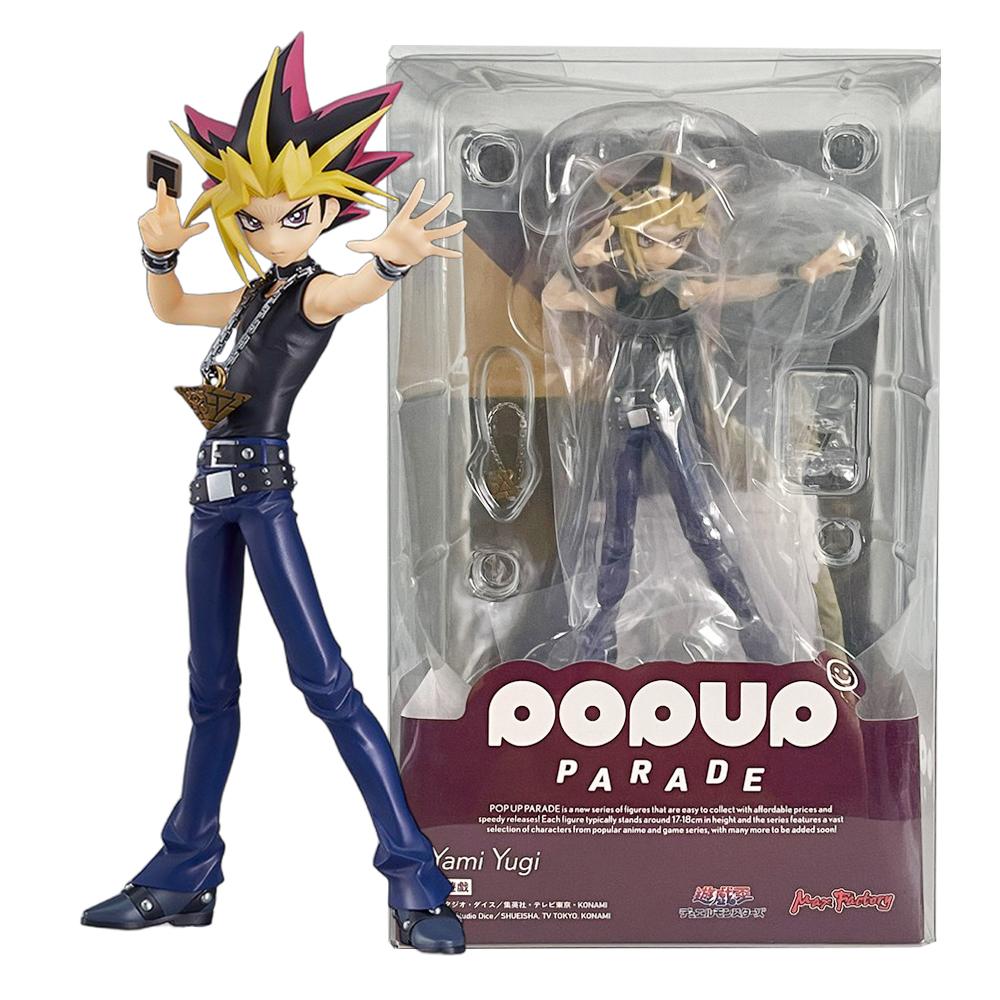 17CM Anime Game Yu-Gi-Oh! Duel Monsters Yami Yuugi Figure Battle Light Series Dark Magician Girl Model Toy Doll Action Figure