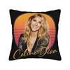 Celines Dion Pillowcase Soft Polyester Cushion Cover Decorative Throw Pillow Case Cover Home Zippered 45*45Cm