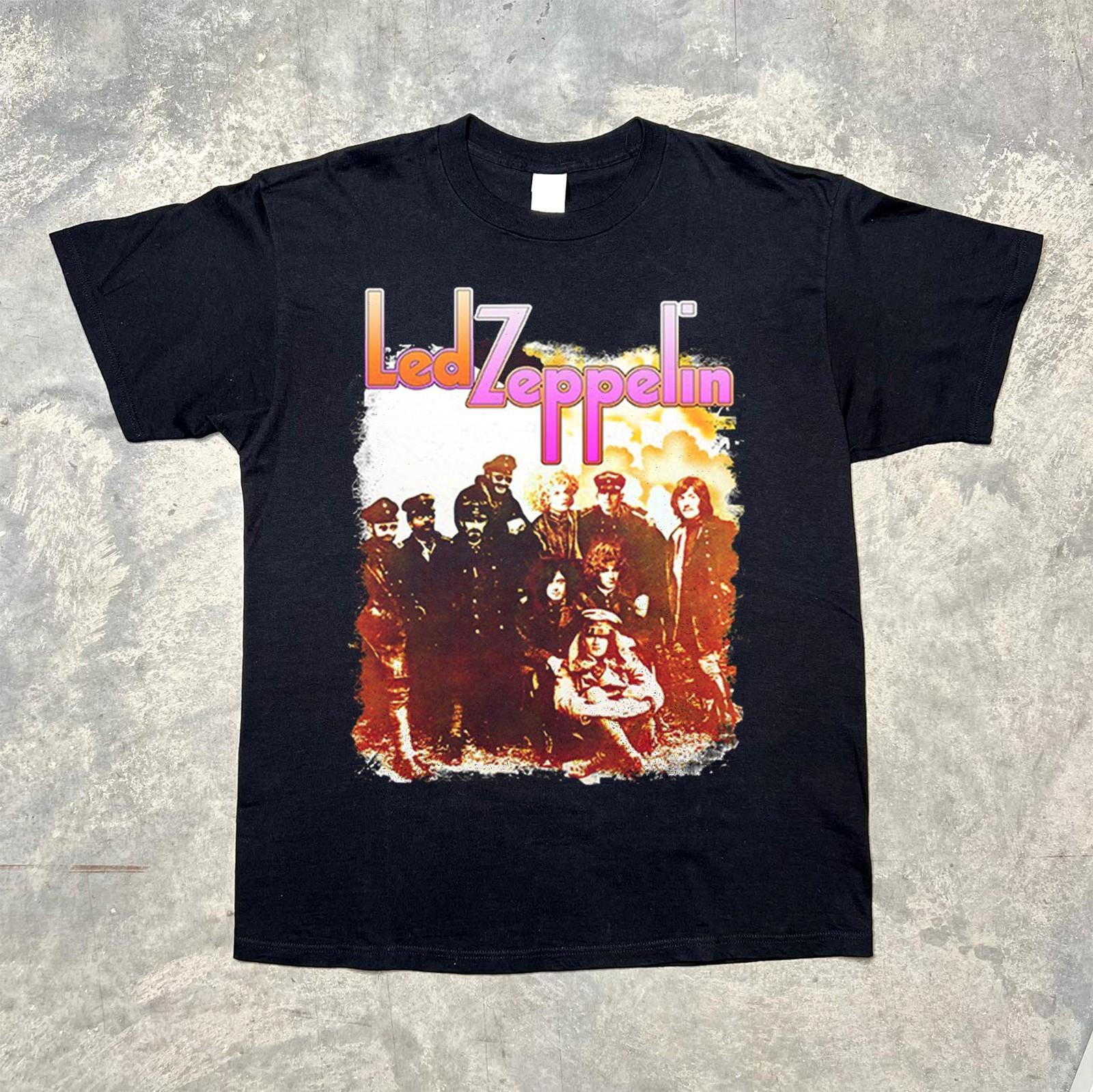 Led Zeppelin II Альбом Rock Band Черная Унисекс Футболка Размер S-5XL M