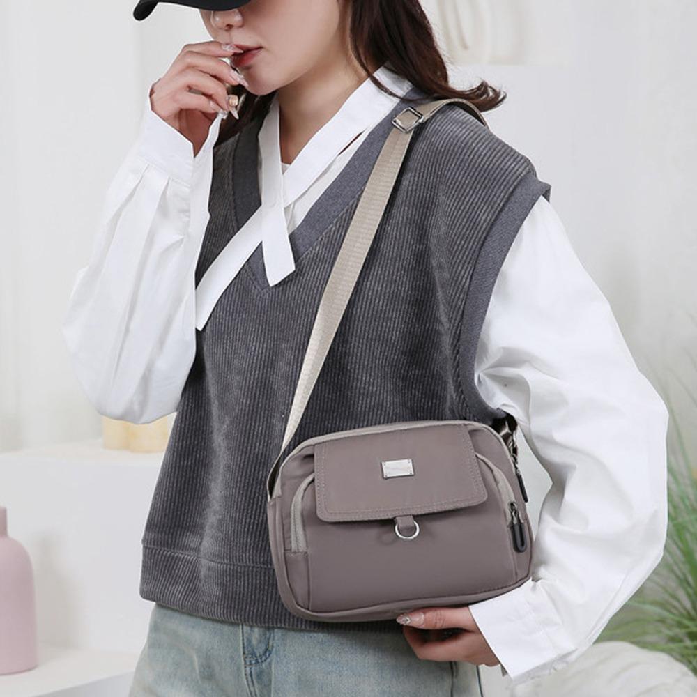 Multi-pocket Mobile Phone Shoulder Bag Large Capacity Women Oxford Messenger Bag  Travel