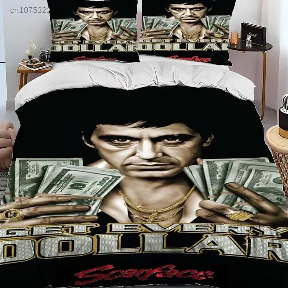 New 3D Print Movie Scarface Tony Bedding Set Bedroom Soft Modern Bedspreads Comefortable Duvet Cover Quilt Cover And Pillowcase