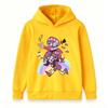 Kids Boys Girls Pullover Hoodie, Funny Cartoon Jester Characters Print Casual Warm Hooded Sweatshirt for Children