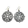 @ Unique Earrings Plaid Hollow Alloy Plating Earrings For Ladies Girls Zr-1537-60%Off