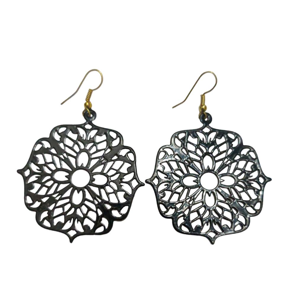 @ Unique Earrings Plaid Hollow Alloy Plating Earrings For Ladies Girls Zr-1537-60%Off