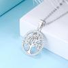 Light Luxury Accessories S925 Sterling Silver Pendant Single Pendant Women's Fashion Tree of Life Necklace Full of Diamonds New Silver Jewelry