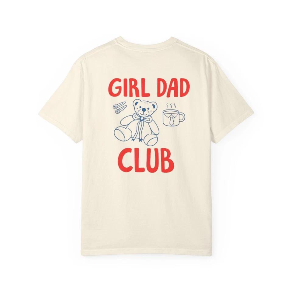 Girl Dad Club Shirt Comfort Colors Vintage Dad Graphic Tee Oversized 3