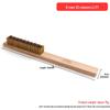 Wenwan Copper Wire Brush for Rust and Stain Removal - Hog Bristle & Steel Wire with Wooden Handle