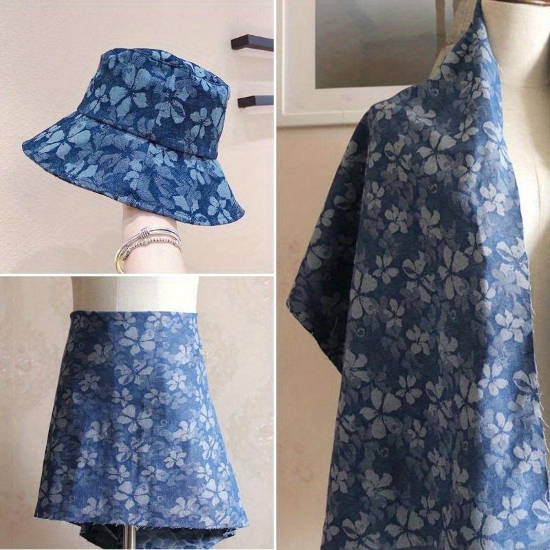 1pc Stretchy and Durable Denim Fabric for Making Hats, Dresses, and Bags