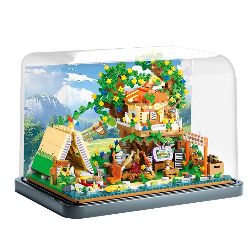 BeleDi Forest Treehouse Flower Building Block Set for Kids