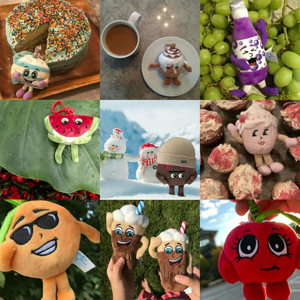 Strawberry Chocolate Scent Air Scented Plush American Character Keychain [WhifferSniffers] Freshener, Toy,