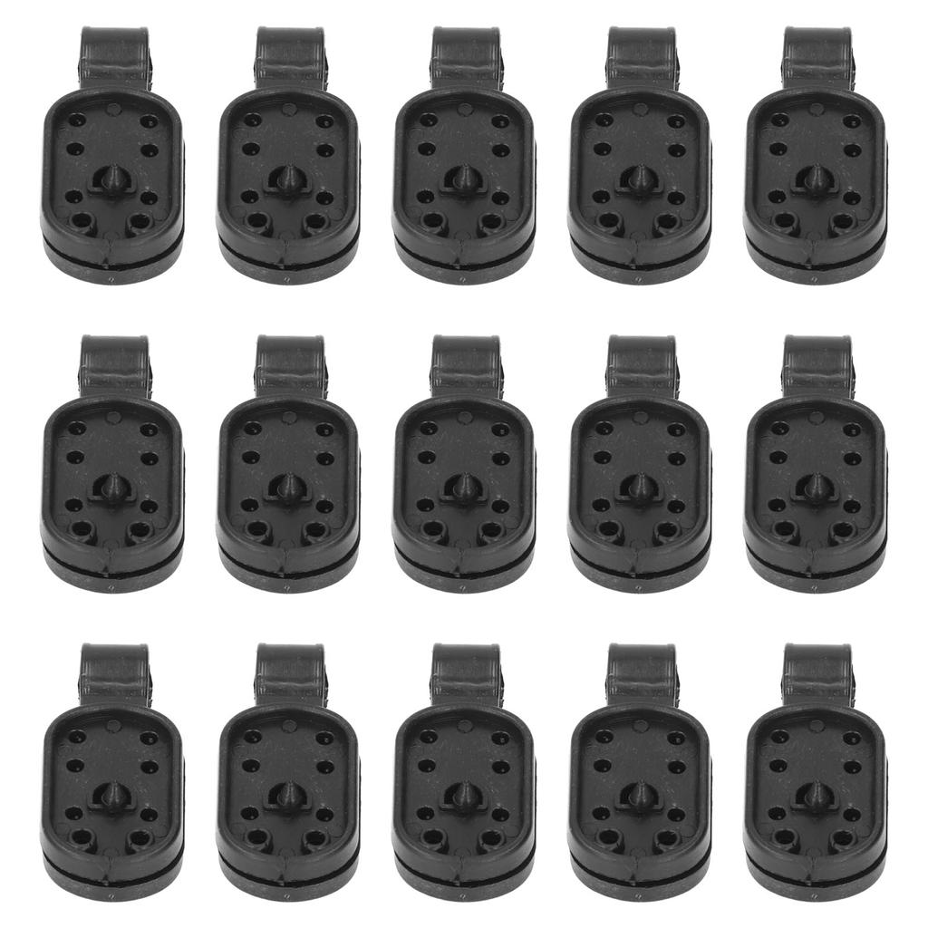 100pcs Shade Cloth Clips Black Oval ABS Easy to Use Sunshade Net Fixing Clips for Bird Netting