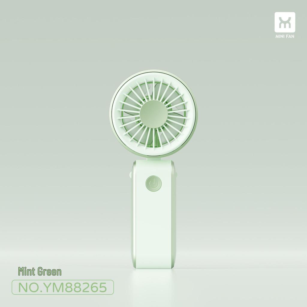 Portable Mini Handheld Fan with Lanyard and Custom Logo - USB Rechargeable for Outdoor Use