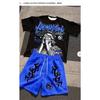 Hot Selling New Men's Statue of Liberty Printed Round Neck Breathable T-shirt and Shorts Outdoor Comfortable Two-piece Set