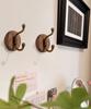 Chinese Style Solid Wood Wall-Mounted Coat and Hat Rack - Vintage Design