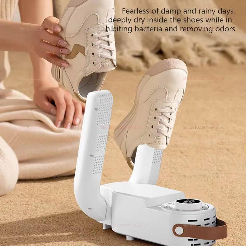 Smart Shoe Dryer with Adjustable Timer Quick Drying and Sterilizing Household Shoe Warmer Heel Warmer Odor Eliminator