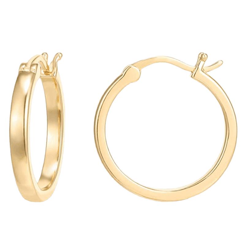 Custom Fine Jewelry Large Gold Earrings Gold Nugget Earrings Korean Earrings 925 Silver Gold Plated Earrings Hoops золотой