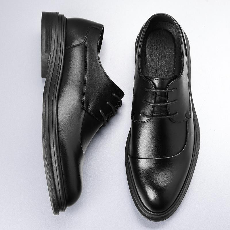 Frühlings-Lederschuhe Herren Business-Kleid lässig Herren Britischer Stil Pendleranzug Hochzeit Bräutigamschuhe