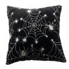 Pumpkin Halloween Polyester Fluorescent Night Light Pillowcase Cushion Home Bedroom Hotel Car Seat Decorative Pillowcase 45x45cm