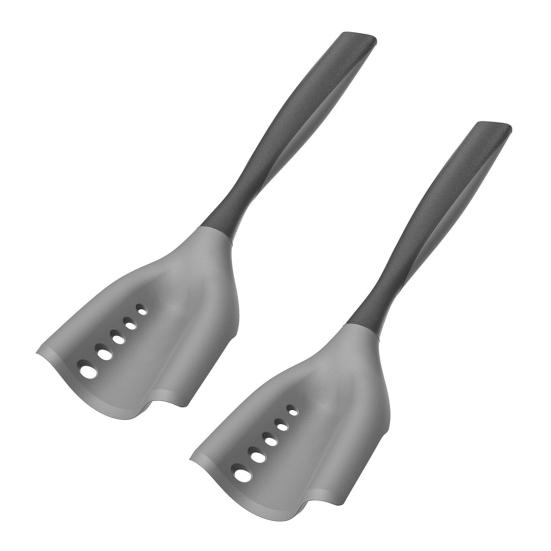 Silikonowa Szpatułka do Mielenia Mięsa Rozdrabniacz 2 w 1 Szpatułka do Szatkowania do Filtrowania Oleju Nieprzywierająca Maszynka do Mięsa z Rączką Soft-Grip Odporna na Ciepło Kuchnia