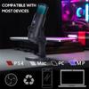 Microphone à condensateur USB, Microphone de table et de bureau, RGB, avec support, pour ordinateur, PC, Plug & Play