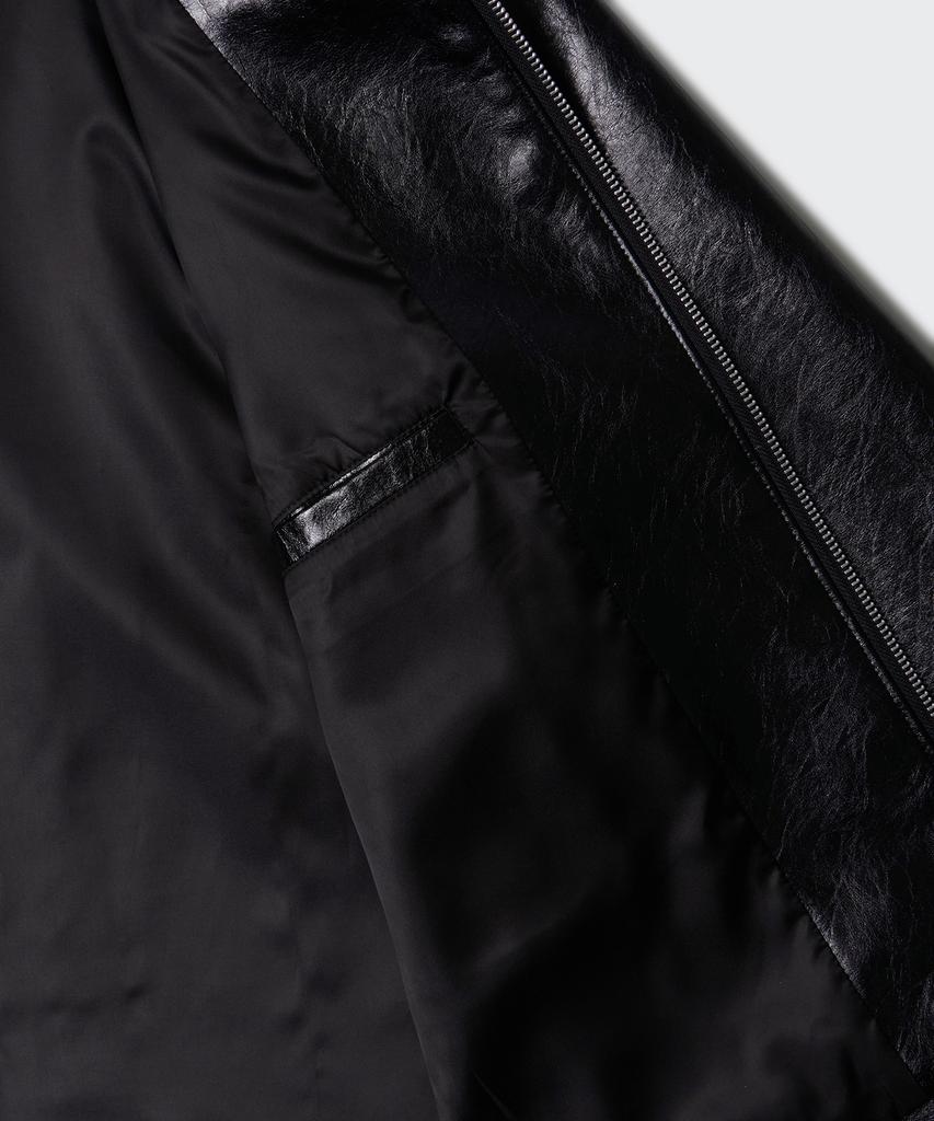 Musinsa Standard Patent Synthetic Leather Single Jacket [Black]