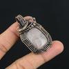 Rose Quartz Jewelry, 999 Copper Wire Wrapped Pendant Handmade Gemstone Jewelry, Gifts For Wife Brand New Pendant