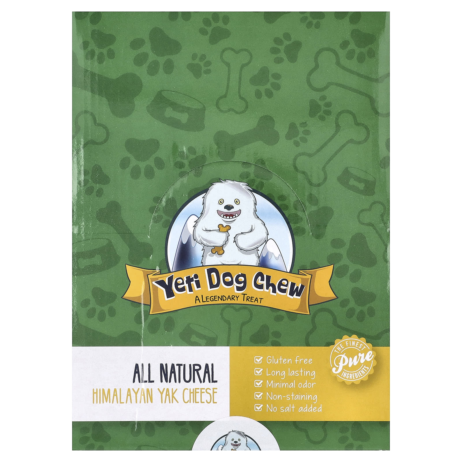

Yeti Dog Chew, Himalayan Yak Cheese, For Dogs, Biscotti, 1.25 lb