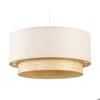 Lampe à suspension - DKD Home Decor - Polyester Bambou - 50W - E27 - Intérieur