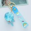 Acrylic Oil-Filled Lollipop Keychain Pendant for Women - Exquisite Car or Bag Charm Gift