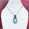 Larimar Pendant Copper Wire Wrapped Pendant Elegant Jewelry Handmade Pendant Copper Wire Wrap Jewelry Gifts for Her Genuine Gemstone Pendant