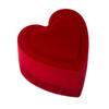 Heart Shaped Ring Box Velvet Jewelry Display Gift Storage Case Wedding Engagement Proposal Anniversary Boxes