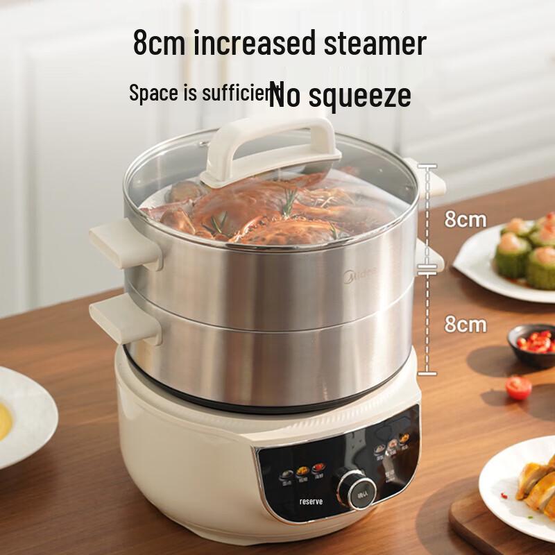 Midea 3-Layer Electric Steamer & Multi-Cooker CN plug (adapter included)