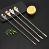 304 Stainless Steel Twisted Bar Spoon with Tear Drop Design for Cocktails