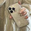 Silver butterfly for Apple 16PROMAX mobile phone case iPhone15 transparent 14 creative 13 soft case 12 advanced