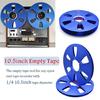 Aluminum 6 Hole Reel With 10.5Inch Empty Tape Nab Hub Disk For Studio Recording Equipment
