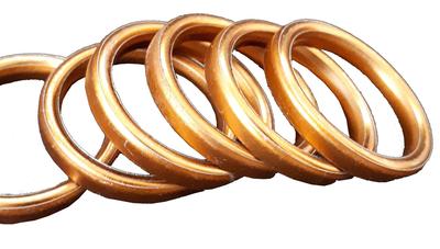 Trend Baby Muffler Gasket Flat Type Copper Washer CBX400F, CBR400F, CBX550F, CB400SF (NC31.NC39), Etc. (20)