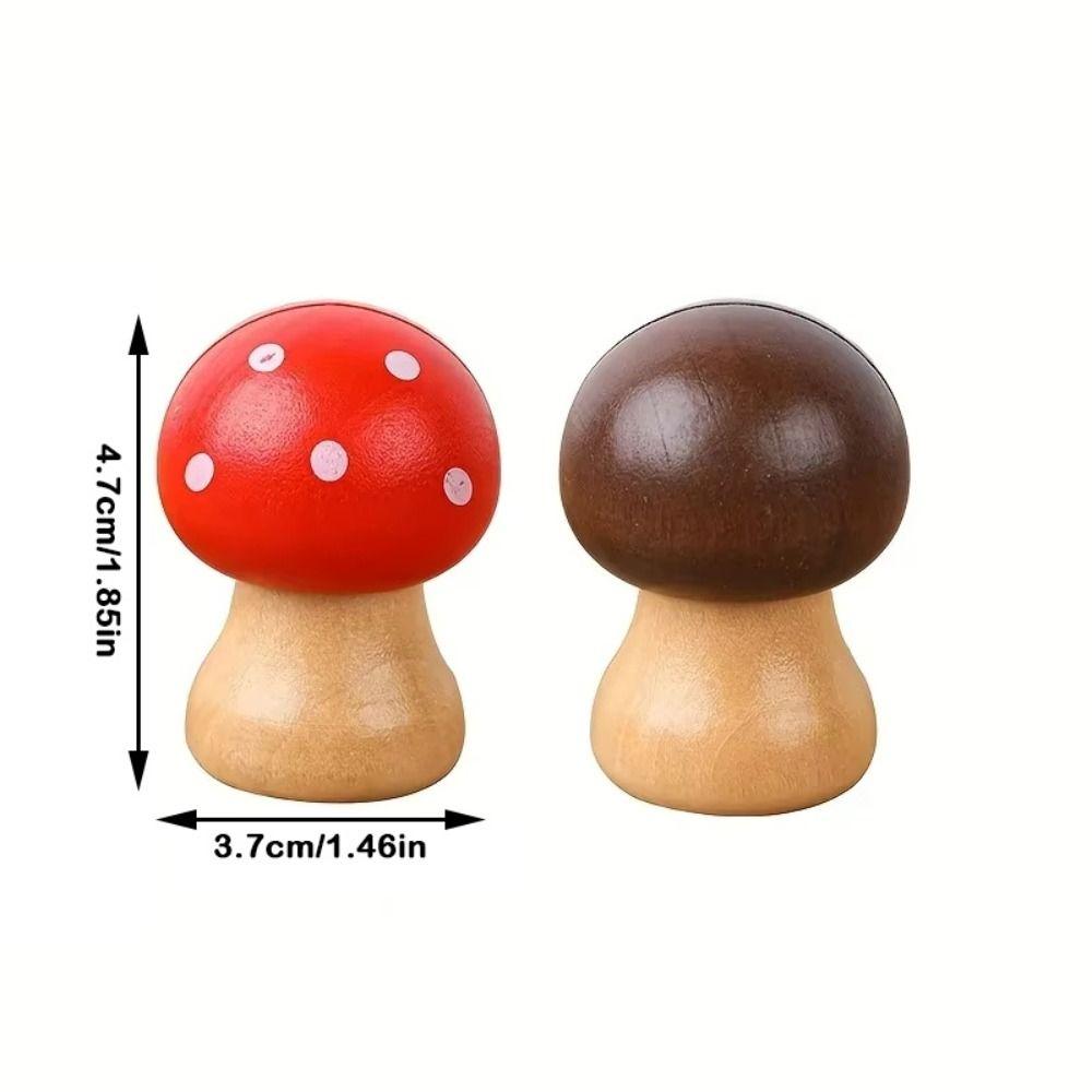 Cute Wooden Mushroom Note Holder Cartoon DIY Business Card Holder Space Saving Congratulation Cards Holder