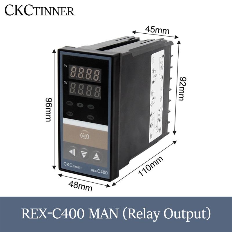 PID RKC Digital intelligent Industrial temperature controller 220V RELAY REX-C100-C400-C700-C900 Thermostat SSR Relay output