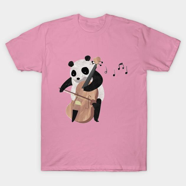 T Shirt Women Panda Playing Music Harajuku Print Kawaii Tshirt Summer Short Sleeve Female T-Shirt Top Tee