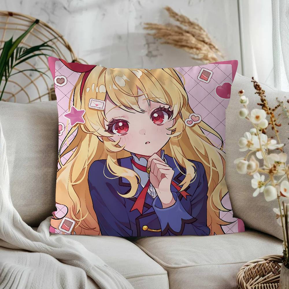 

Aikatsu Anime Cushion Cover Pillowcase Upholstery Sofa Throw Pillow Home Decor Pillowcas 12x12Inch