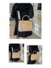 Women's Trendy High-End Bucket Bag - 2024 Spring/Summer Fashion Single Shoulder Crossbody in Solid Color